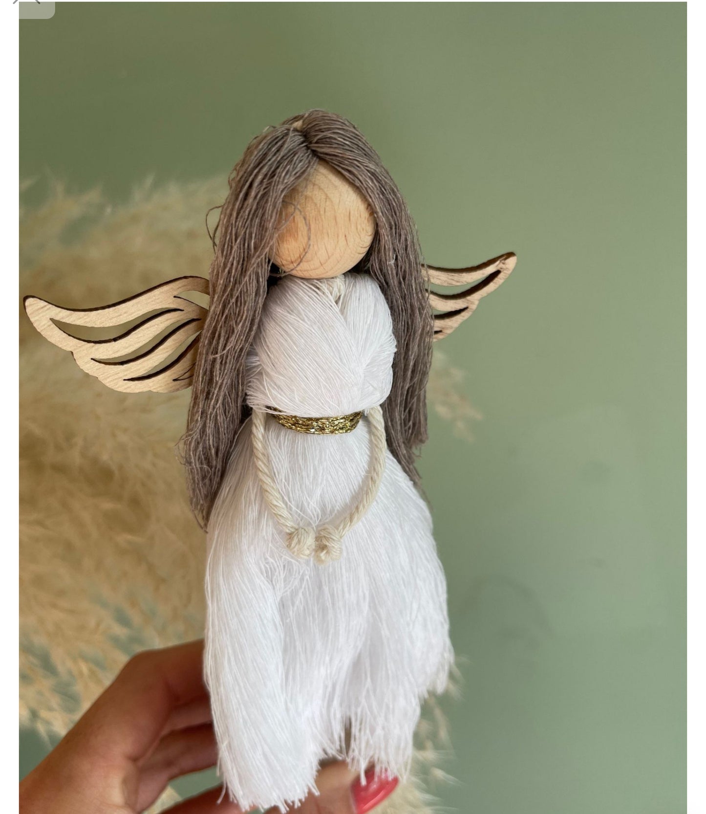 Makramee Engel Schutzengel Boho Weihnachten Adventskalender Taufgeschenk