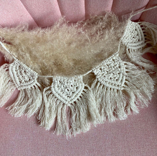 Fahrradkorb Girlande Boho