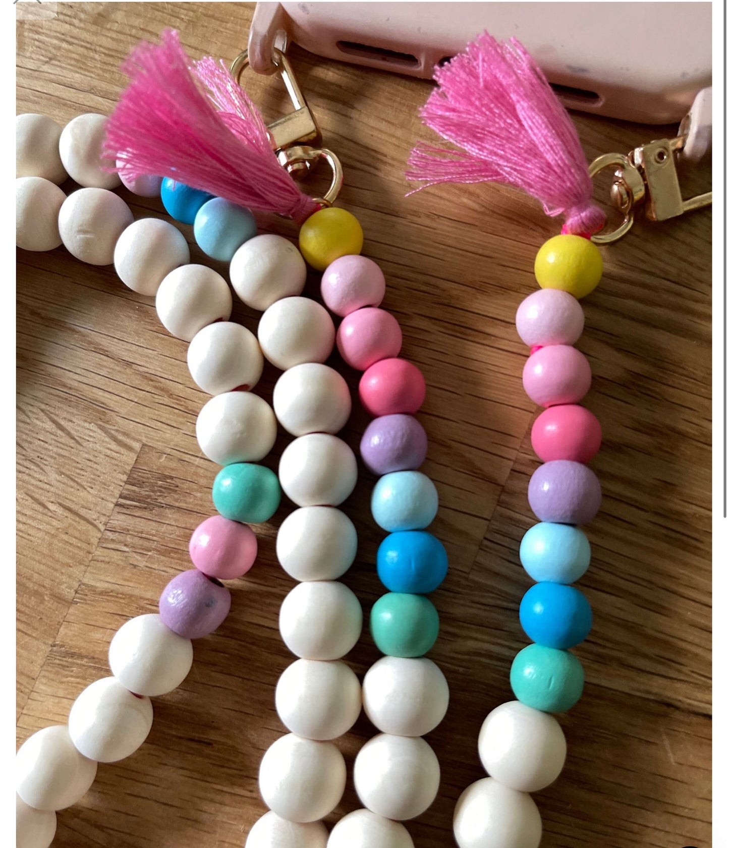Handykette Holz Quasten Boho Hippie Bodycross ( ohne Hülle) Acrylperlen (Kopie) (Kopie) (Kopie)