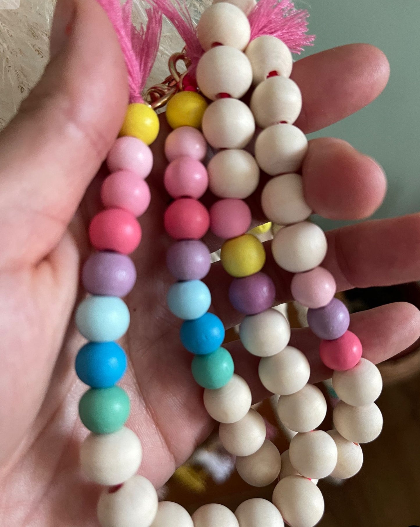 Handykette Holz Quasten Boho Hippie Bodycross ( ohne Hülle) Acrylperlen (Kopie) (Kopie) (Kopie)