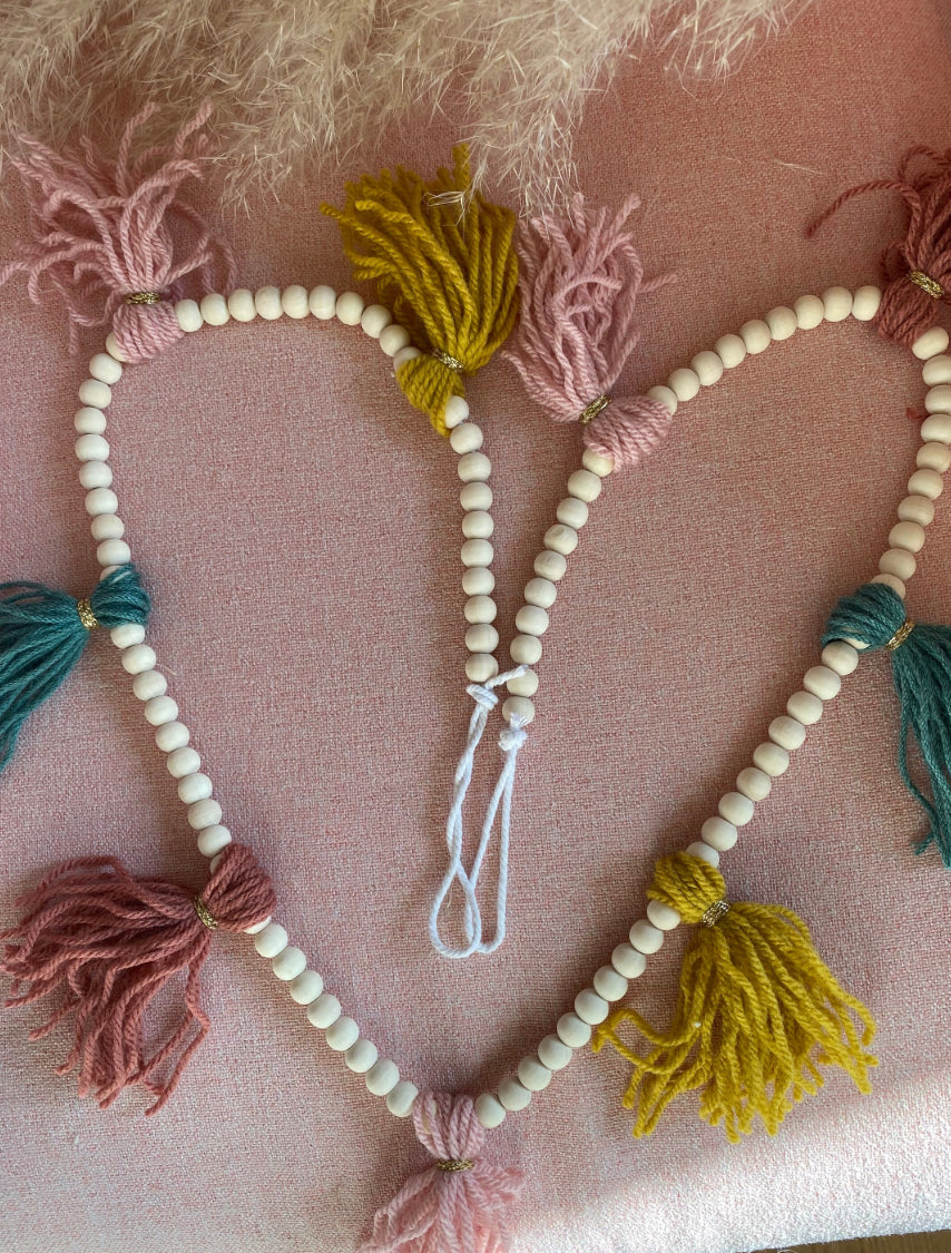 Makramee Regenbogen Wimpelkette Wandbehang Boho Regenbogen Kinderzimmer Deko Wickeltisch Deko Boho Girlande