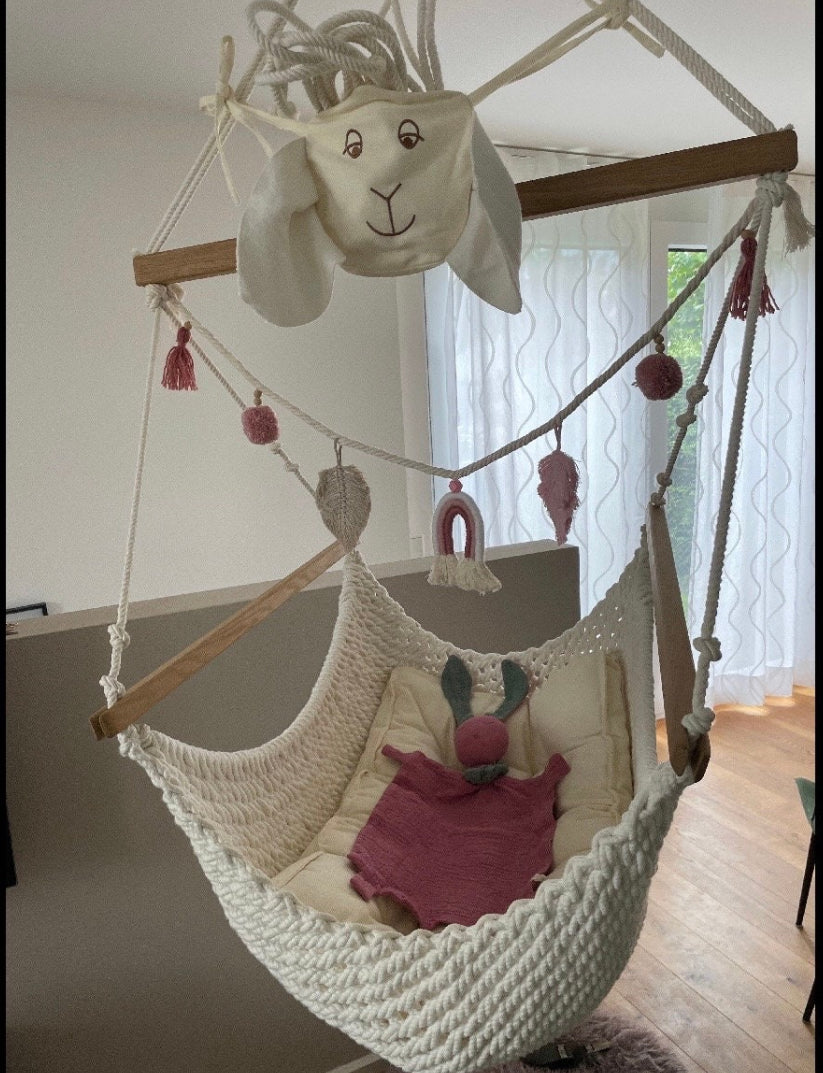Makramee Regenbogen Wimpelkette Wandbehang Boho Regenbogen Kinderzimmer Deko Wickeltisch Deko Boho Girlande (Kopie)