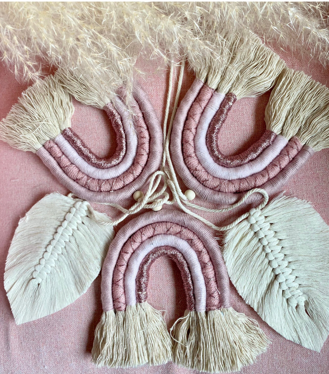 Glitzer Makramee Regenbogen Wimpelkette Wandbehang Boho Regenbogen Kinderzimmer Deko Wickeltisch Deko Boho Girlande (Kopie)
