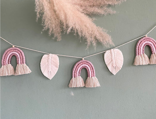 Glitzer Makramee Regenbogen Wimpelkette Wandbehang Boho Regenbogen Kinderzimmer Deko Wickeltisch Deko Boho Girlande (Kopie)