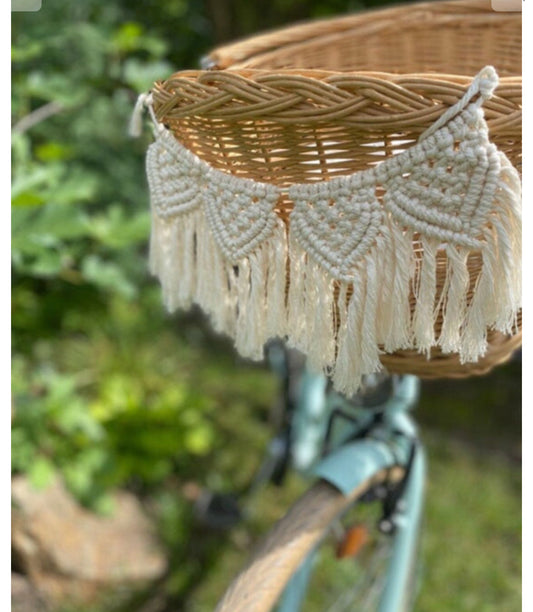 Fahrradkorb Wimpelkette Makramee Girlande Sommer Boho Fahrradkette Fahrradgirlande (Kopie) (Kopie) (Kopie) (Kopie)