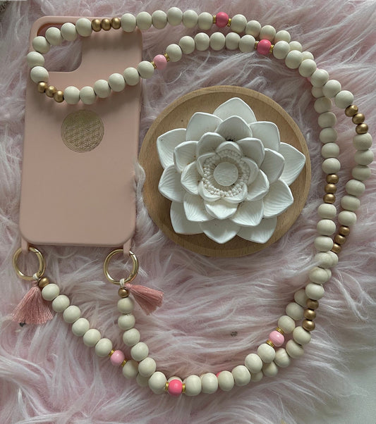 Handykette Perlen Quasten Boho Hippie Bodycross ( ohne Hülle) Acrylperlen (Kopie) (Kopie)