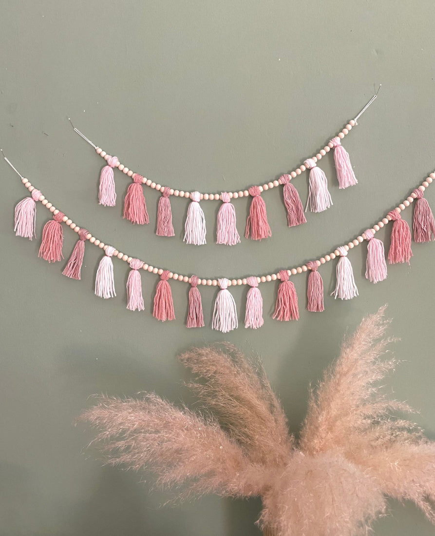 Boho Quasten Girlande