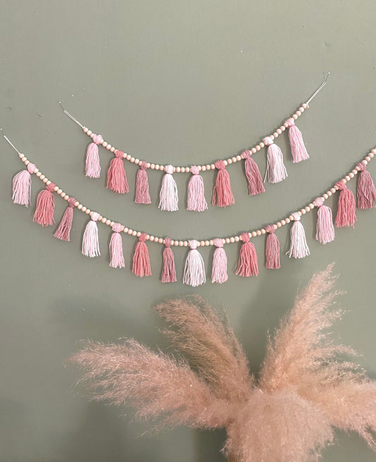 Boho Quasten Girlande