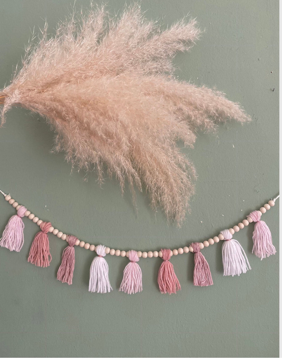 Boho Quasten Girlande