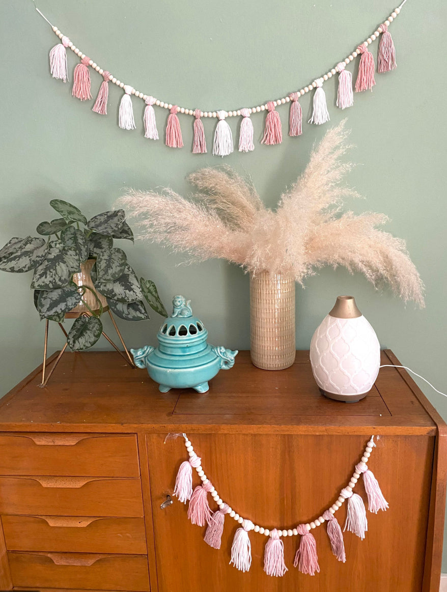 Boho Quasten Girlande