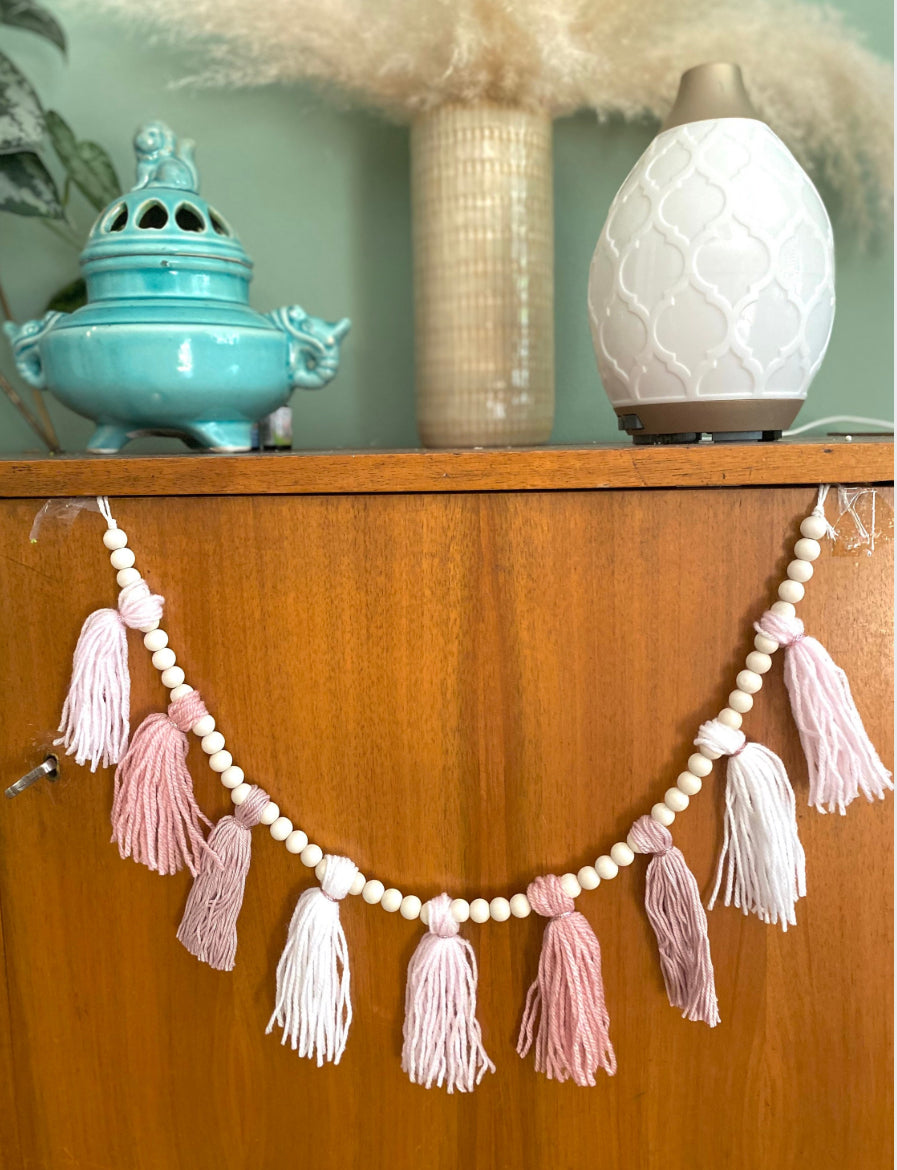 Boho Quasten Girlande